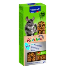 Ласощі для гризунів Vitakraft Kracker з кальцієм для шиншил 2 шт (4008239250629)