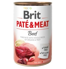 Вологий корм для собак Brit Care Pate and Meat з яловичиною (8595602557400)