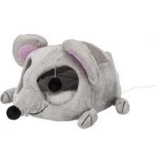 Будиночок для тварин Trixie Lukas з дряпкою 35х33х65 см (сірий) (4011905362908)