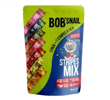 Цукерка Bob Snail асорті страйпи фруктово-ягідні 100 г (4820219343851)