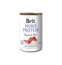 Вологий корм для собак Brit Care Mono Protein Lamb and Rice з ягнятиною та рисом (8595602555352)