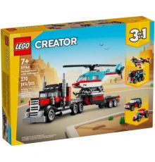 Конструктор LEGO Creator Бортова вантажівка з гелікоптером 270 деталей (31146)