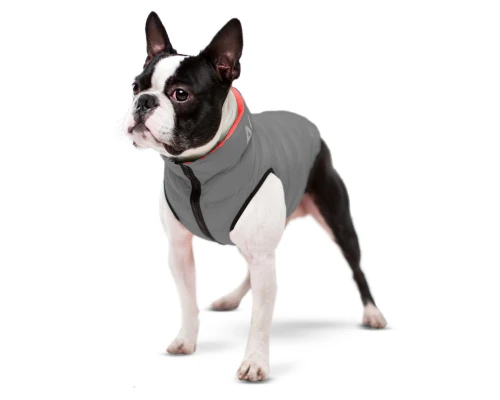 Курточка для тварин Airy Vest двостороння XS 22 коралово-сіра (1714)