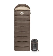 Спальний мішок Naturehike U350 NH20MSD07 Hollow Cotton Left Brown (6927595767221-L)