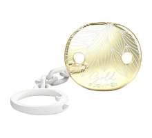 Кліпса для пустушок Suavinex Gold Edition біла (307866)