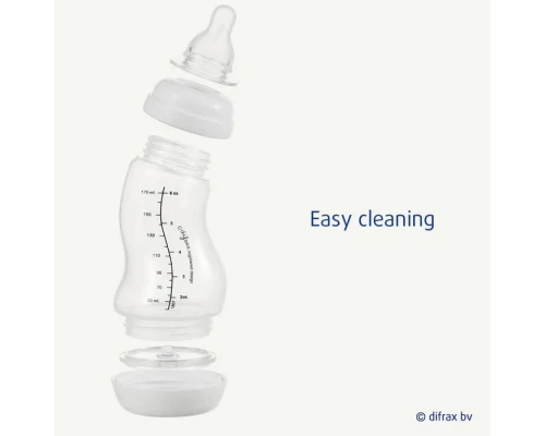 Пляшечка для годування Difrax S-bottle Natural Trend із силіконовою соскою, 250 мл (706T Sage)