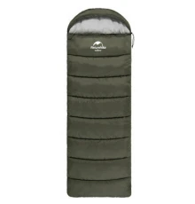 Спальний мішок Naturehike U350 NH20MSD07 Hollow Cotton Right Green (6927595767238-R)