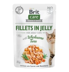 Вологий корм для кішок Brit Care Cat pouch 85 г (з тунцем у желе) (8595602540556)