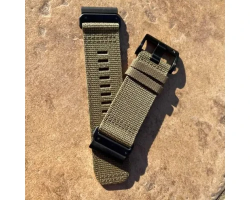 Ремінець до смарт-годинника Garmin Tactix 7, 26mm QuickFit, Coyote Tan Nylon (010-13010-11)