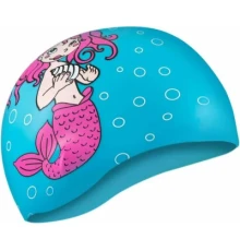 Шапка для плавання Aqua Speed Kiddie 142-Mermaid 1784 блакитний Діт OSFM (5908217617842)