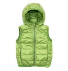 Жилет дитячий Kurt пуховий з капюшоном (V-HT-580T-104-green)