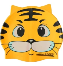 Шапка для плавання Aqua Speed Zoo 115-Cat 5529 жовтий кіт Діт OSFM (5908217655295)