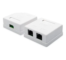 Комп'ютерна розетка Atcom RJ45 x2 UTP 5e (15254)