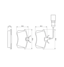 Гальмівні колодки Bosch 0 986 424 559
