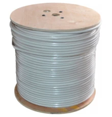 Кабель комбінований YOSO RG59 75 Ом 0,81мм.CCS, 64x0.12m CCA, 2x0.5mm2CU, white, 305м (YS-W305-RG59+2x0.5mm)
