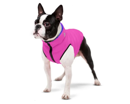 Курточка для тварин Airy Vest двостороння XS 25 фіолетово-рожева (1587)