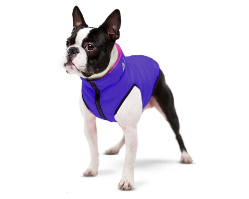 Курточка для тварин Airy Vest двостороння XS 25 фіолетово-рожева (1587)