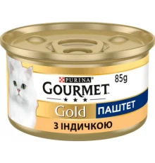 Паштет для котів Purina Gourmet Gold. З індичкою 85 г (7613031380992)
