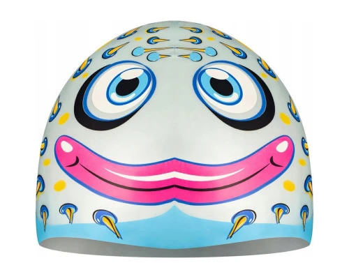 Шапка для плавання Aqua Speed Zoo 115-02-Fish 8691 сірий Діт OSFM (5908217686916)