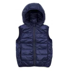Жилет дитячий Kurt пуховий з капюшоном (V-HT-580T-104-blue)
