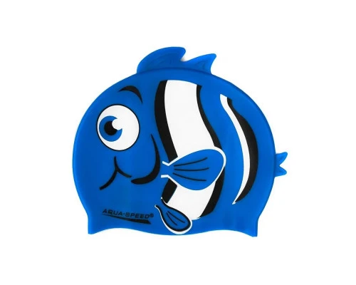 Шапка для плавання Aqua Speed Zoo 115-10-Nemo 5757 синя рибка Діт OSFM (5908217657572)