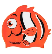 Шапка для плавання Aqua Speed Zoo 115-75-Nemo 5758 помаранчева рибка Діт OSFM (5908217657589)