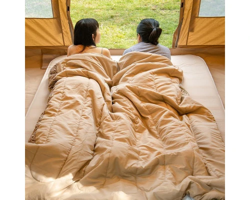 Спальний мішок Naturehike L150 NH20MSD05 правий (13°C) бежевий (6976023922299)
