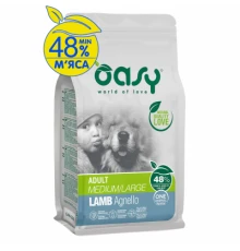 Сухий корм для собак OASY One Animal Protein ADULT Medium/Large з ягням 18 кг (8053017349329)