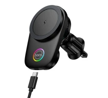 Автотримач Hoco HW36 Electric Rotating 4.5-7.0 inch Magnetic Ring Wireless 15W