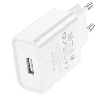 Мережевий зарядний пристрій BOROFONE BA74A Aspirer single port charger White (6974443388640)