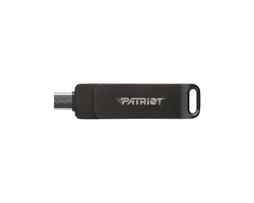USB флеш накопичувач Patriot 128GB Rage R550 Matte Black USB 3.2/Type-C (PE128GR550DSAD)