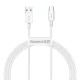 Дата кабель USB 2.0 AM to Type-C 1.0m 3A White Baseus (CATYS-02)