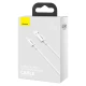 Дата кабель USB 2.0 AM to Type-C 1.0m 3A White Baseus (CATYS-02)