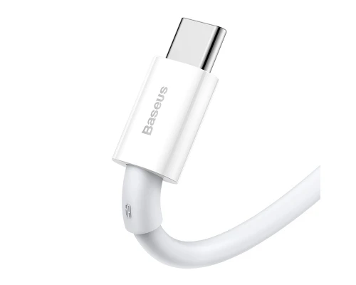 Дата кабель USB 2.0 AM to Type-C 1.0m 3A White Baseus (CATYS-02)