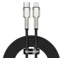 Кабель Baseus Cafule Series Metal Data Cable Type-C to iP PD 20W 2m Black (CATLJK-B01)