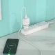 Мережевий зарядний пристрій з кабелем HOCO C12Q Smart QC3.0 charger set(Type-C) 18W White (6931474716309)