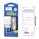 Мережевий зарядний пристрій з кабелем HOCO C73A Glorious dual port charger set(Micro) 12W White (6931474713063)