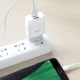 Мережевий зарядний пристрій з кабелем HOCO C73A Glorious dual port charger set(Micro) 12W White (6931474713063)