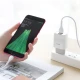 Мережевий зарядний пристрій з кабелем HOCO C73A Glorious dual port charger set(Micro) 12W White (6931474713063)