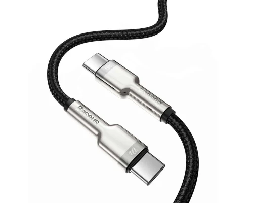 Дата кабель USB-C to USB-C 2.0m 100W metal black Baseus (CATJK-D01)