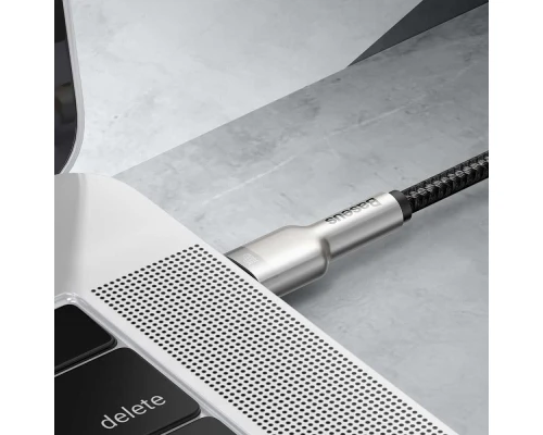 Дата кабель USB-C to USB-C 2.0m 100W metal black Baseus (CATJK-D01)