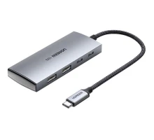 USB-хаб UGREEN CM480 USB-C to 2× USB 3.2+2×USB-C Adapter 10G (UGR-30758) (UGR-30758) 