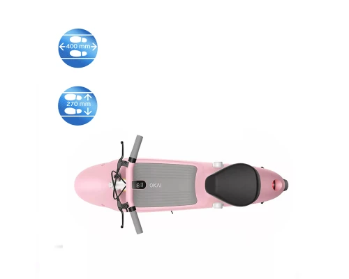 Електросамокат з сидінням OKAI Ceetle PRO EA10C Pink 10', 350(900)W, 25Km/h, 10.4Ah, 55Km, 20%, NFC, App.29kg (EA10C-P)