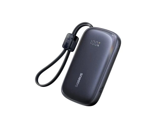 Зовнішній акумулятор Baseus EnerFill FC21 Qpow 3 Ultra Digital Display Power Bank with Detachable Cable 20000mAh 22.5W Cosmic Black (E0027M00)
