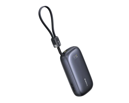 Зовнішній акумулятор Baseus EnerFill FC21 Qpow 3 Ultra Digital Display Power Bank with Detachable Cable 20000mAh 22.5W Cosmic Black (E0027M00)