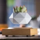 Магнітний левітаційний горщик для рослин HCNT Magnetic Levitating Pot M10-FP  Wood Grain (SIM10-FP)