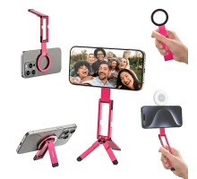 Тримач телефона Ulanzi MA60 Foldable Magnetic Phone Tripod (Pink) (S039)