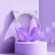 Бездротові накладні навушники HOCO W42 Cat ears BT headphones Purple Grape (6931474795854)
