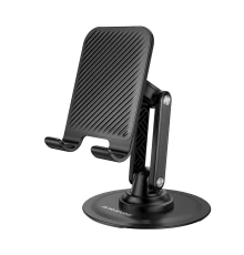 Тримач для телефона BOROFONE BH128 Admirado dual-axis rotating desktop stand Black (6941991120589)