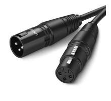 Аудіокабель UGREEN AV130 Cannon Male to Female Microphone Extension Audio Cable 3m (Black)(UGR-20711) (UGR-20711)